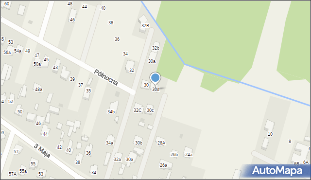 Truskaw, 3 Maja, 30d, mapa Truskaw