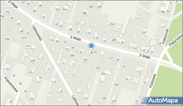 Truskaw, 3 Maja, 31, mapa Truskaw