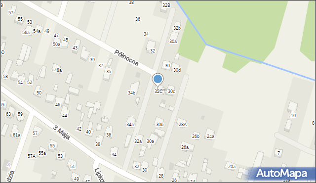 Truskaw, 3 Maja, 32C, mapa Truskaw