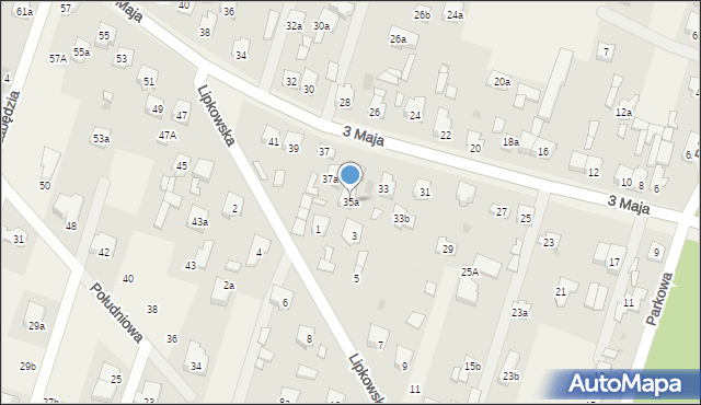 Truskaw, 3 Maja, 35a, mapa Truskaw