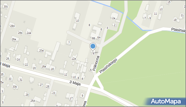 Truskaw, 3 Maja, 4, mapa Truskaw