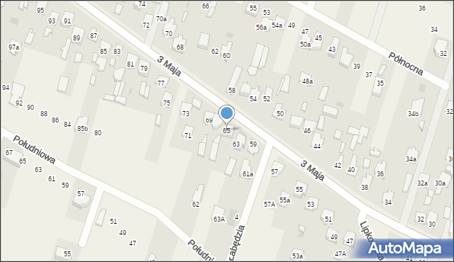 Truskaw, 3 Maja, 65, mapa Truskaw