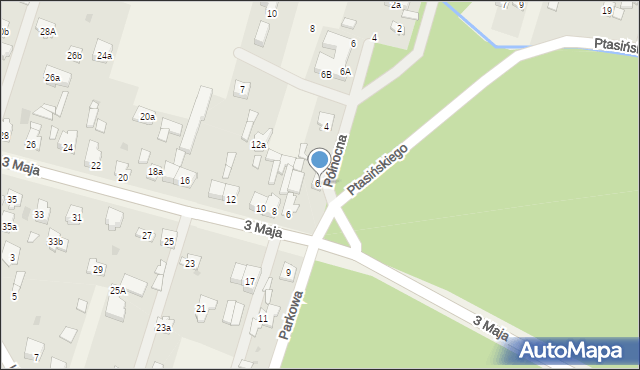 Truskaw, 3 Maja, 6A, mapa Truskaw