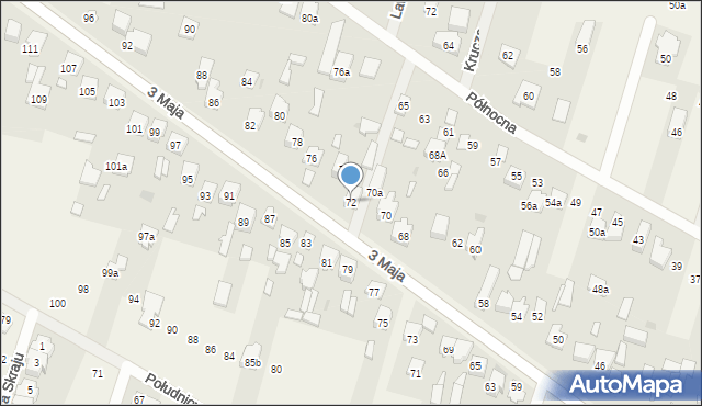 Truskaw, 3 Maja, 72, mapa Truskaw