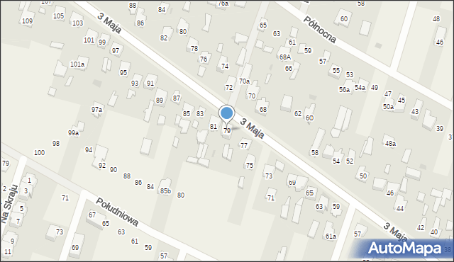 Truskaw, 3 Maja, 79, mapa Truskaw