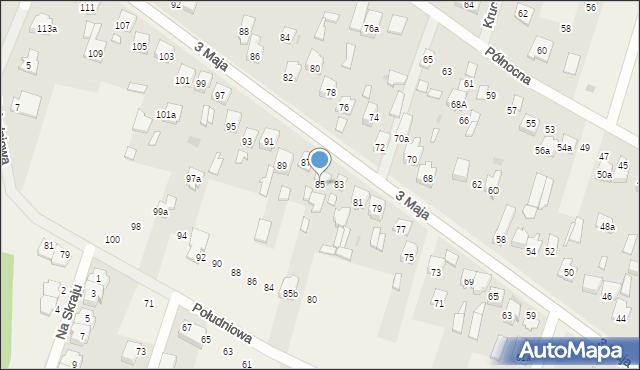 Truskaw, 3 Maja, 85, mapa Truskaw