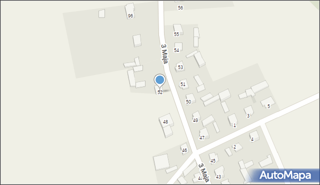 Trzcianne, 3 Maja, 52, mapa Trzcianne