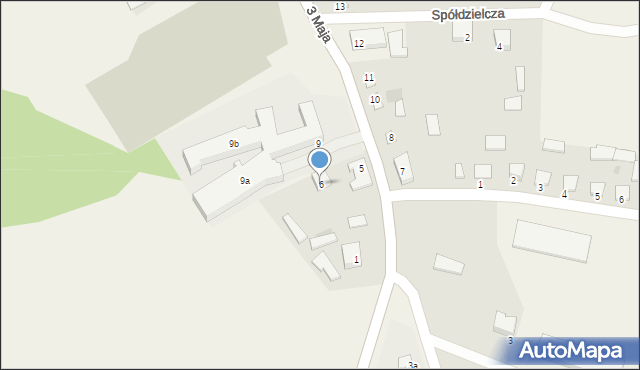 Trzcianne, 3 Maja, 6, mapa Trzcianne