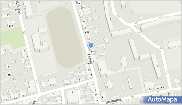 Turek, 3 Maja, 12, mapa Turka