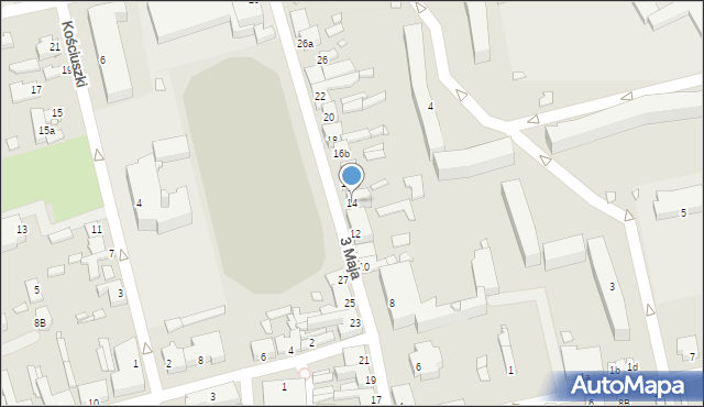 Turek, 3 Maja, 14, mapa Turka