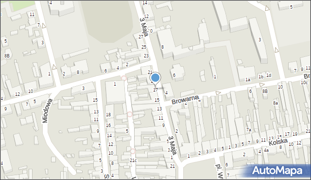 Turek, 3 Maja, 17, mapa Turka