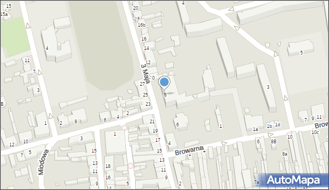 Turek, 3 Maja, 8, mapa Turka