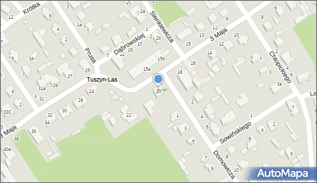 Tuszyn, 3 Maja, 20, mapa Tuszyn