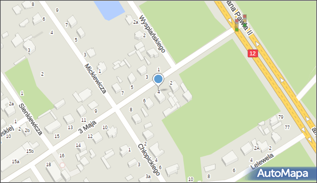 Tuszyn, 3 Maja, 4, mapa Tuszyn