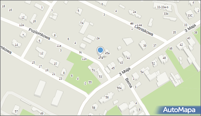 Tuszyn, 3 Maja, 47a, mapa Tuszyn