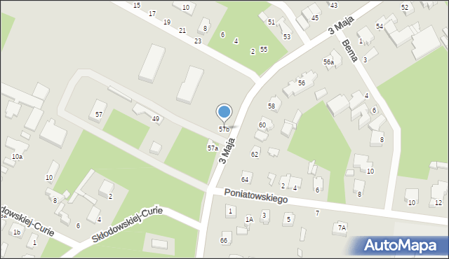 Tuszyn, 3 Maja, 57b, mapa Tuszyn