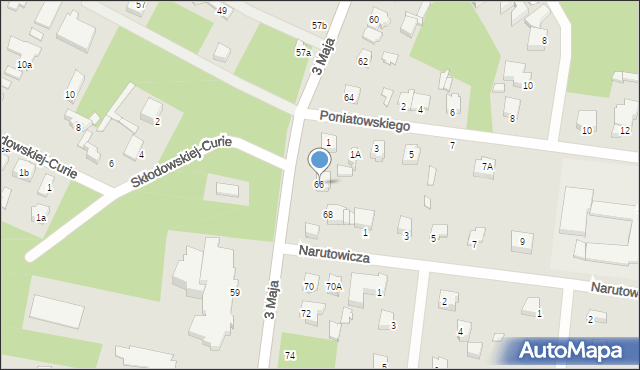 Tuszyn, 3 Maja, 66, mapa Tuszyn