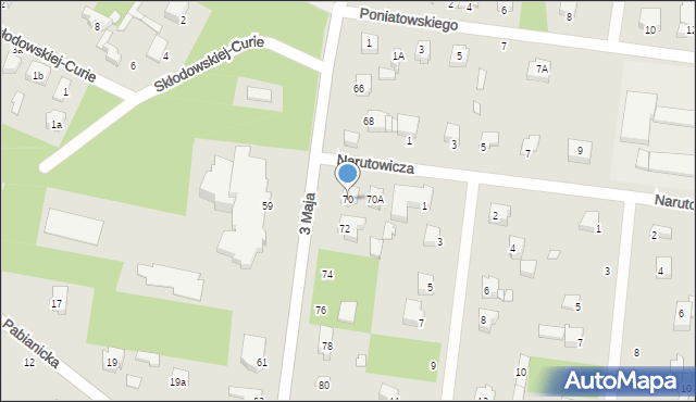 Tuszyn, 3 Maja, 70, mapa Tuszyn