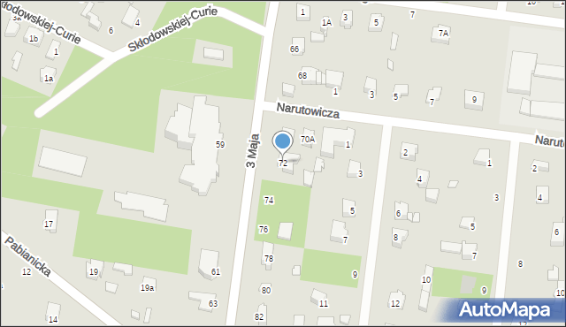 Tuszyn, 3 Maja, 72, mapa Tuszyn