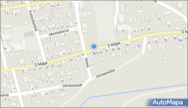 Ulanów, 3 Maja, 38, mapa Ulanów