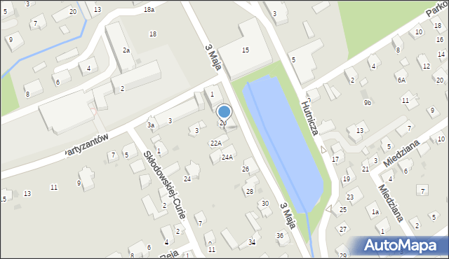 Ustroń, 3 Maja, 22, mapa Ustroń
