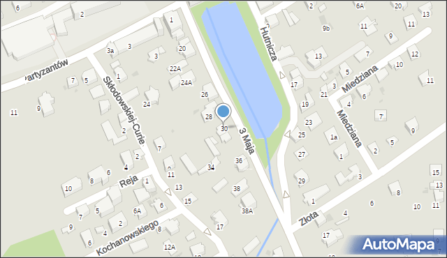 Ustroń, 3 Maja, 30, mapa Ustroń
