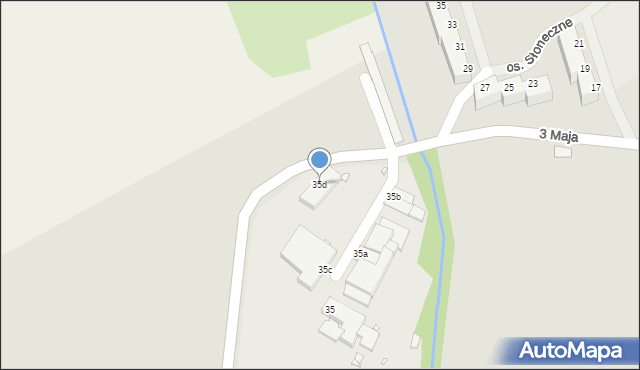 Węgorzyno, 3 Maja, 35d, mapa Węgorzyno