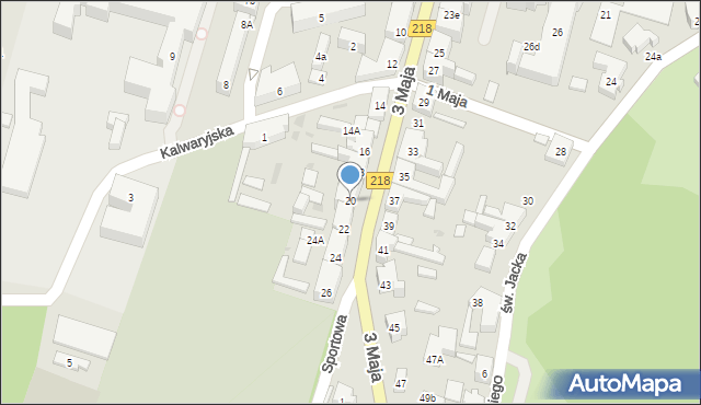 Wejherowo, 3 Maja, 20, mapa Wejherowo