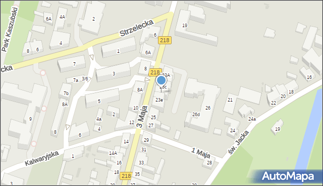 Wejherowo, 3 Maja, 23d, mapa Wejherowo