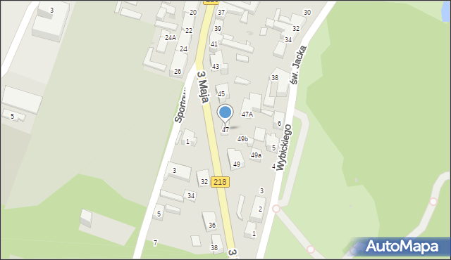 Wejherowo, 3 Maja, 47, mapa Wejherowo