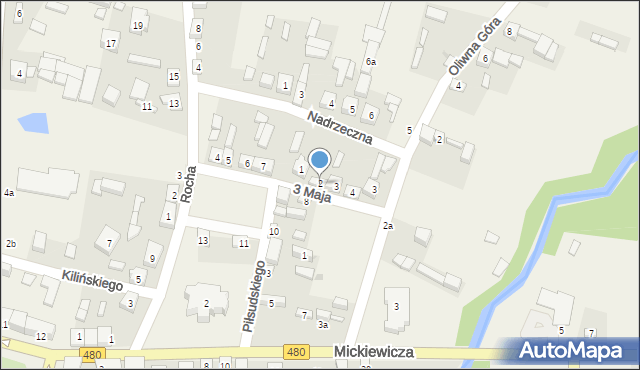 Widawa, 3 Maja, 2, mapa Widawa