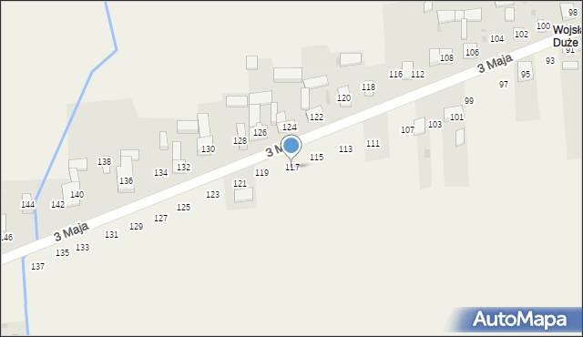 Wojsławice, 3 Maja, 117, mapa Wojsławice