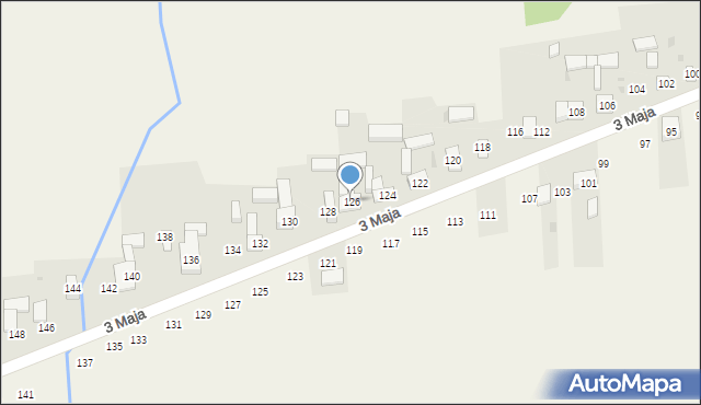 Wojsławice, 3 Maja, 126, mapa Wojsławice