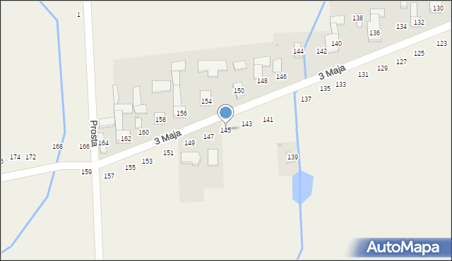 Wojsławice, 3 Maja, 145, mapa Wojsławice