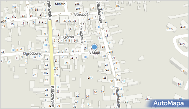 Wolbrom, 3 Maja, 14, mapa Wolbrom