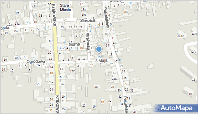 Wolbrom, 3 Maja, 15, mapa Wolbrom