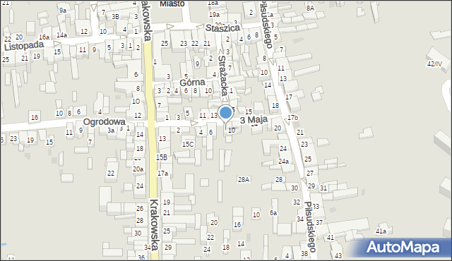 Wolbrom, 3 Maja, 8, mapa Wolbrom