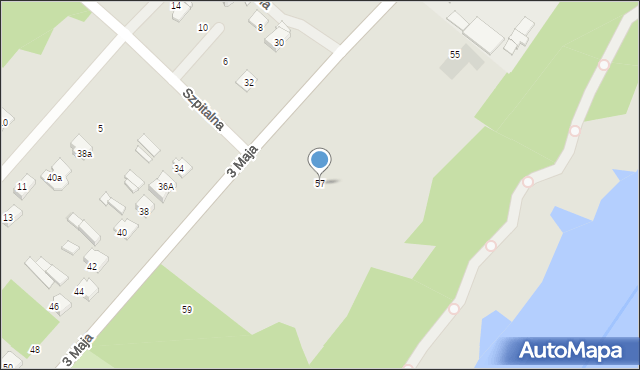 Wyszków, 3 Maja, 57, mapa Wyszków