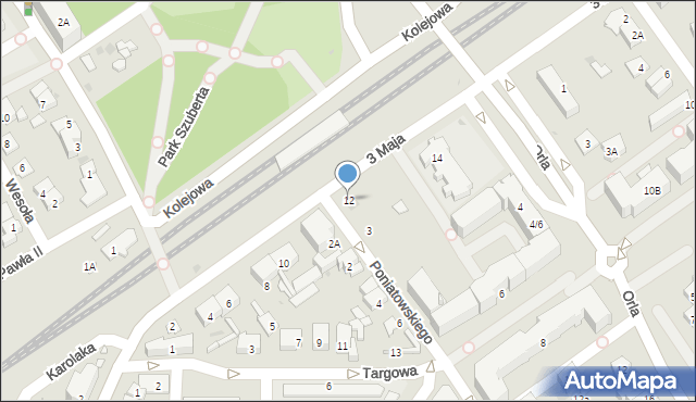 Ząbki, 3 Maja, 12, mapa Ząbki