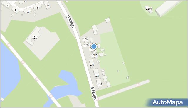 Zabrze, 3 Maja, 128C, mapa Zabrza