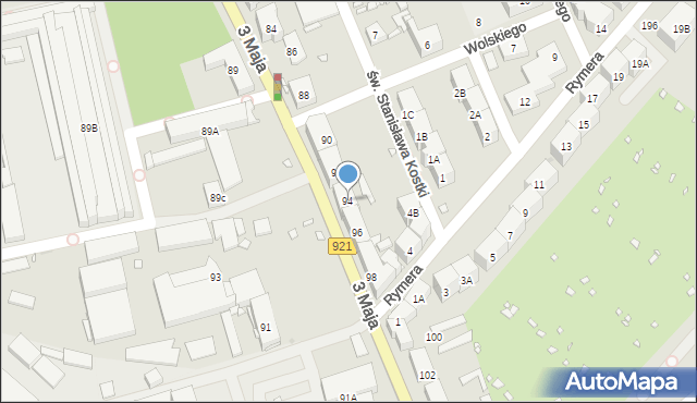 Zabrze, 3 Maja, 94, mapa Zabrza