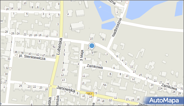 Zaklików, 3 Maja, 3, mapa Zaklików