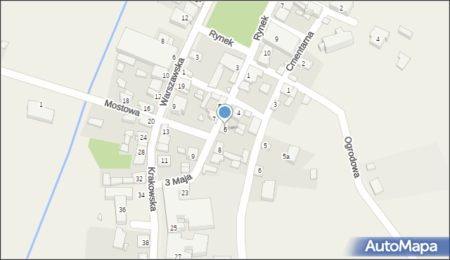 Żarnowiec, 3 Maja, 6, mapa Żarnowiec