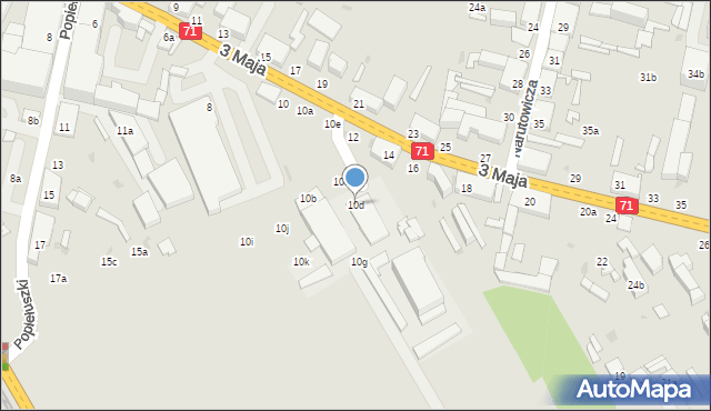 Zgierz, 3 Maja, 10d, mapa Zgierz