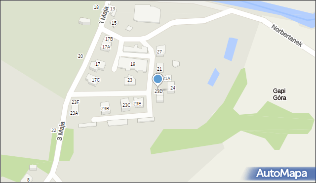 Żukowo, 3 Maja, 23D, mapa Żukowo