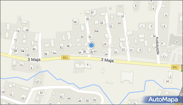 Żurawica, 3 Maja, 32, mapa Żurawica