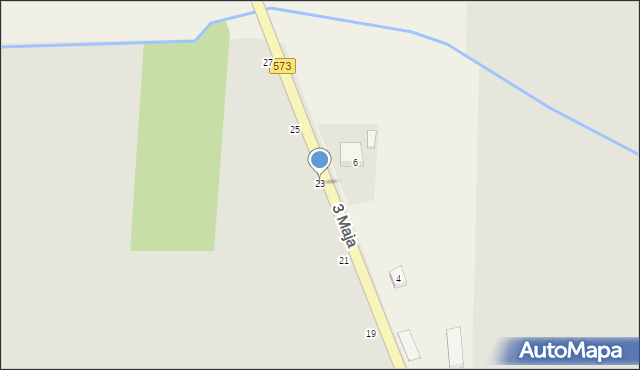 Żychlin, 3 Maja, 23, mapa Żychlin