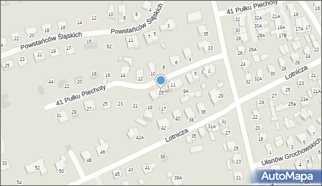 Suwałki, 41 Pułku Piechoty, 13, mapa Suwałk