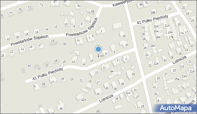 Suwałki, 41 Pułku Piechoty, 8, mapa Suwałk