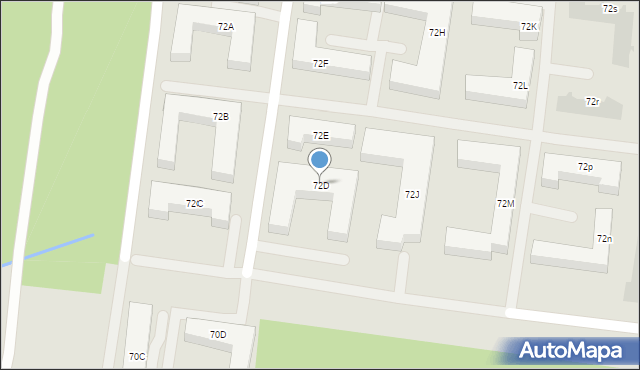 Białystok, 42 Pułku Piechoty, 72D, mapa Białegostoku